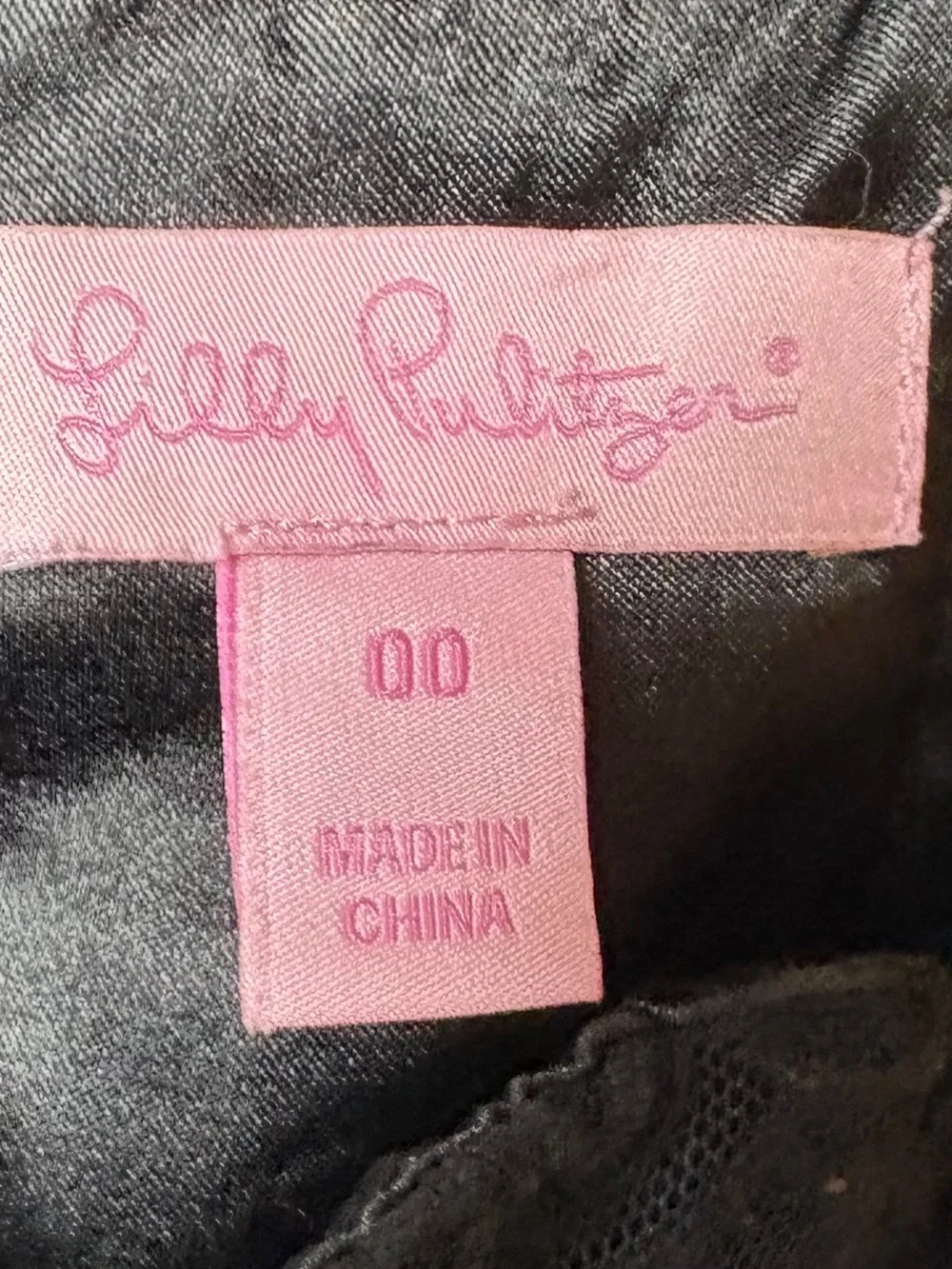 Lilly Pulitzer Strapless Black Lace Cocktail Dress S- 00 - Picture 4 of 5
